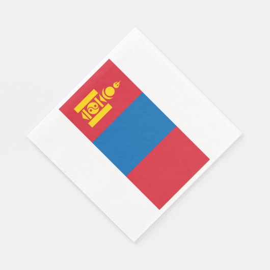 Vlag van Mongolië Servet (Hoek)
