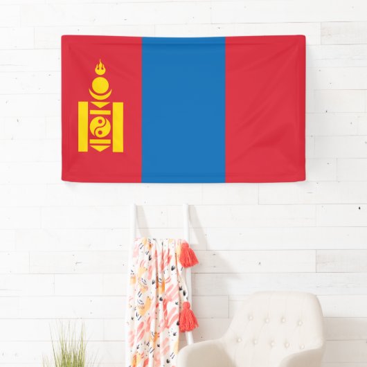 Vlag van Mongolië Spandoek (Insitu)