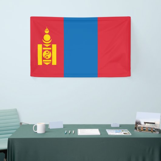 Vlag van Mongolië Spandoek (Beurs)