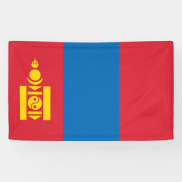 Vlag van Mongolië Spandoek