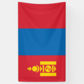 Vlag van Mongolië Spandoek (Verticaal)