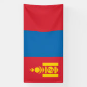 Vlag van Mongolië Spandoek (Verticaal)