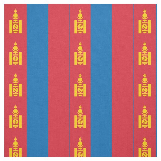 Vlag van Mongolië Stof (Swatch)