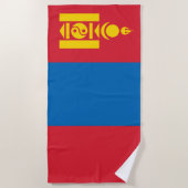 Vlag van Mongolië Strandlaken (Voorkant)