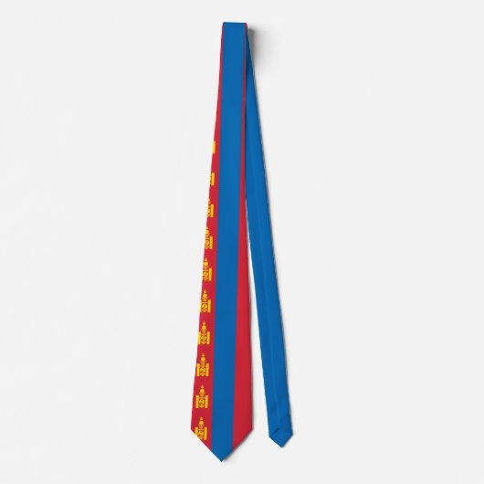 Vlag van Mongolië Stropdas (Voorkant)