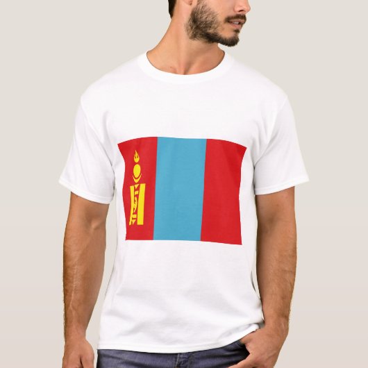 Vlag van Mongolië T-shirt (Voorkant)