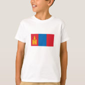 Vlag van Mongolië T-shirt (Voorkant)