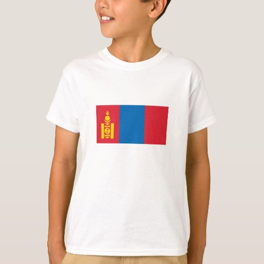 Vlag van Mongolië T-shirt (Voorkant)