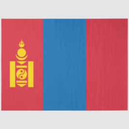 Vlag van Mongolië Tissuepapier