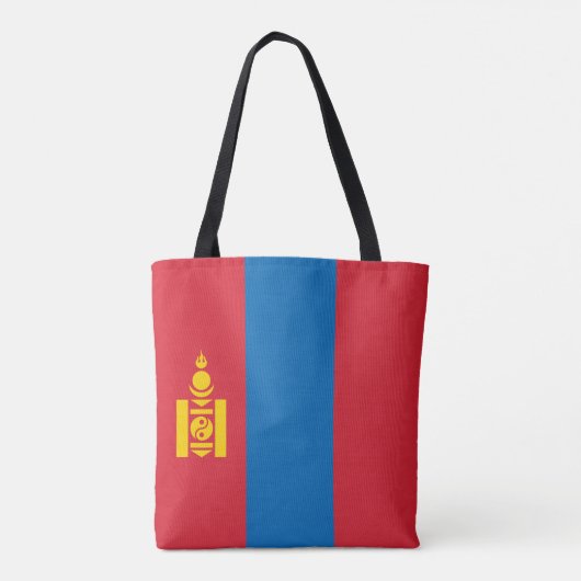 Vlag van Mongolië Tote Bag (Achterkant)