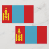 Vlag van Mongolië Visitekaartjes (Voorkant / Achterkant)