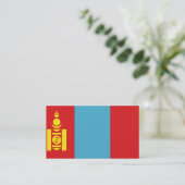Vlag van Mongolië Visitekaartjes (Staand voorkant)
