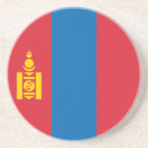 Vlag van Mongolië Zandsteen Onderzetter