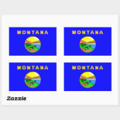 Vlag van Montana, Big Sky land Rechthoekige Sticker (Vel)