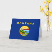 Vlag van Montana Kaart (Gele Bloem)