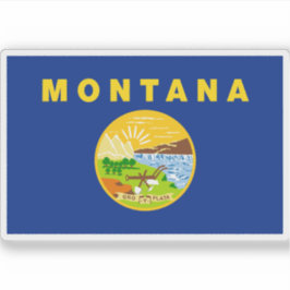 Vlag van Montana Sticker