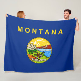 Vlag van Montana (VS-staat) Fleece Deken