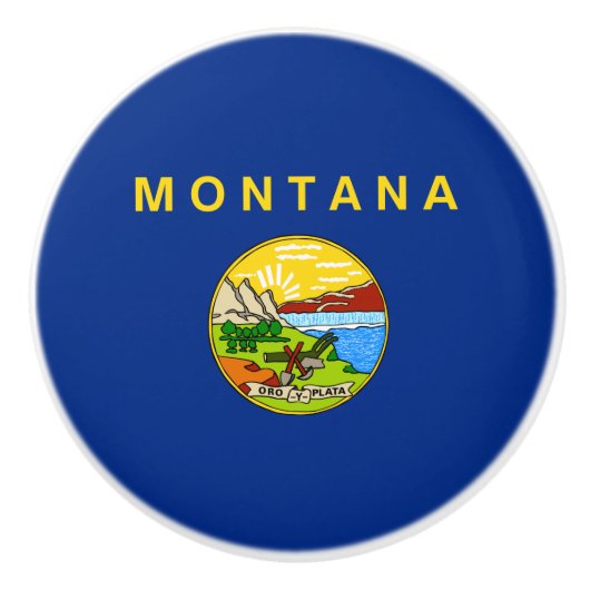 Vlag van Montana (VS-staat) Keramische Knop (Voorkant)