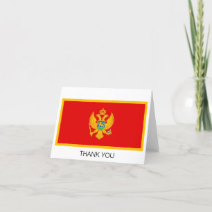 Vlag van Montenegro Bedankkaart