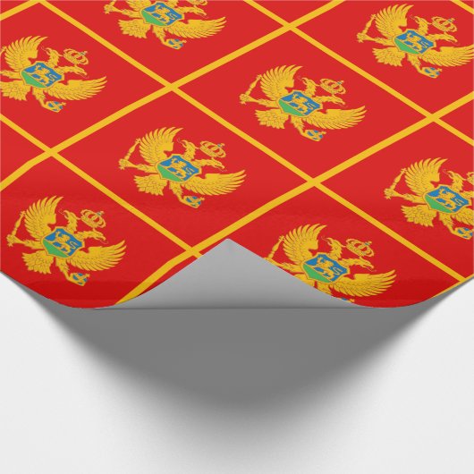 Vlag van Montenegro Cadeaupapier (Hoek)