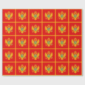 Vlag van Montenegro Cadeaupapier (Vlak)