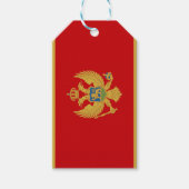 Vlag van Montenegro Gift Label Cadeaulabel (Voorkant)