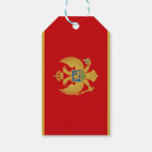 Vlag van Montenegro Gift Label Cadeaulabel (Achterkant)