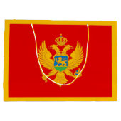 Vlag van Montenegro Groot Cadeauzakje (Achterkant)