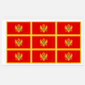 Vlag van Montenegro Labels (Vel)