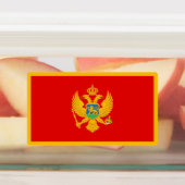 Vlag van Montenegro Labels (Aangebracht)