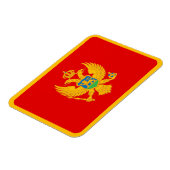 Vlag van Montenegro Magneet (Linkerzijde)