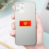 Vlag van Montenegro op maat gesneden Sticker (Telefoon)