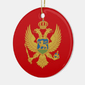Vlag van Montenegro Ornament (Links)