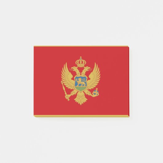 Vlag van Montenegro Post-it® notes (Voorkant)