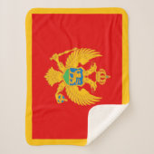 Vlag van Montenegro Sherpa Deken (Voorkant)