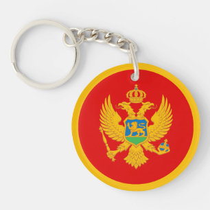 Vlag van Montenegro Sleutelhanger