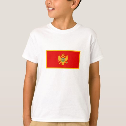 Vlag van Montenegro T-shirt (Voorkant)