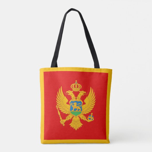 Vlag van Montenegro Tote Bag (Achterkant)