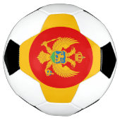Vlag van Montenegro Voetbal (Gedraaid)