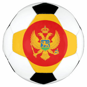 Vlag van Montenegro Voetbal