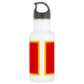 Vlag van Montenegro Waterfles (Achterkant)