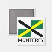Vlag van Monterey, Californië Magneet (Voorkant / Achterkant)