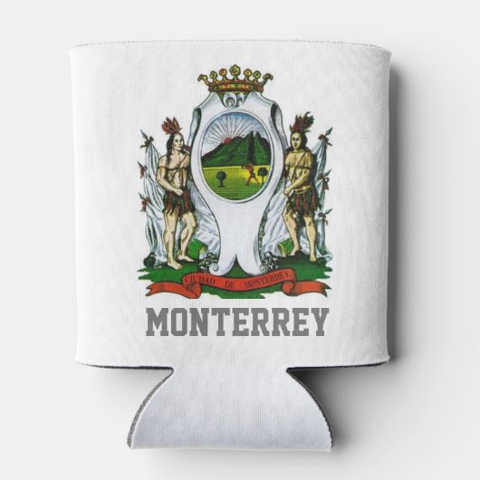 Vlag van Monterrey, Nuevo León - MEXICO Blikjeskoeler (Achterkant)