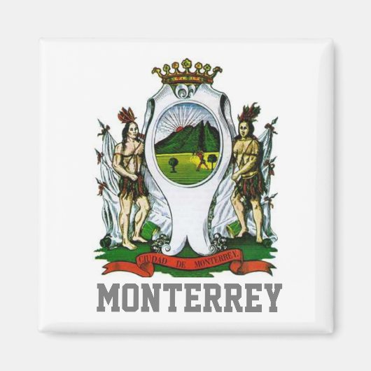 Vlag van Monterrey, Nuevo León - MEXICO Magneet (Voorkant)