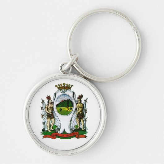 Vlag van Monterrey, Nuevo León - MEXICO Sleutelhanger (Voorkant)