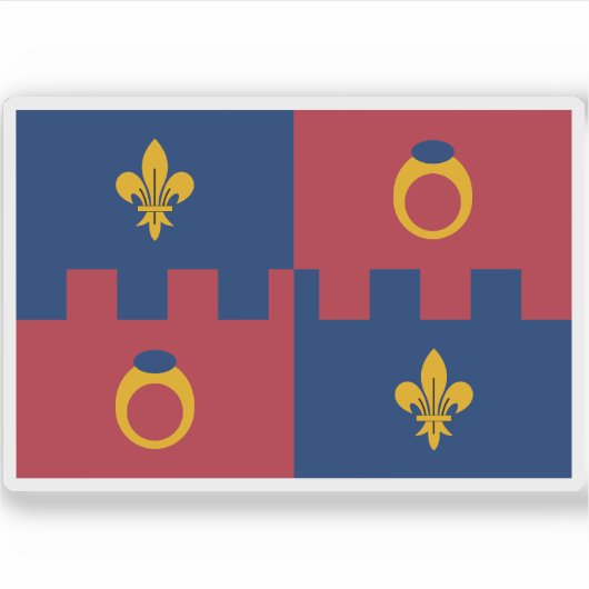 Vlag van Montgomery County, Maryland Sticker (Voorkant)