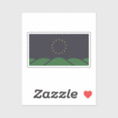 Vlag van Montpelier, Vermont Sticker (Vel)