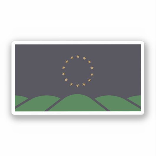 Vlag van Montpelier, Vermont Sticker (Voorkant)