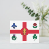 Vlag van Montreal, Briefkaart Quebec (Staand voorkant)
