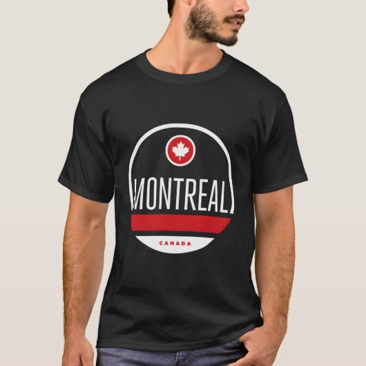 Vlag van Montreal Canada T-shirt (Voorkant)